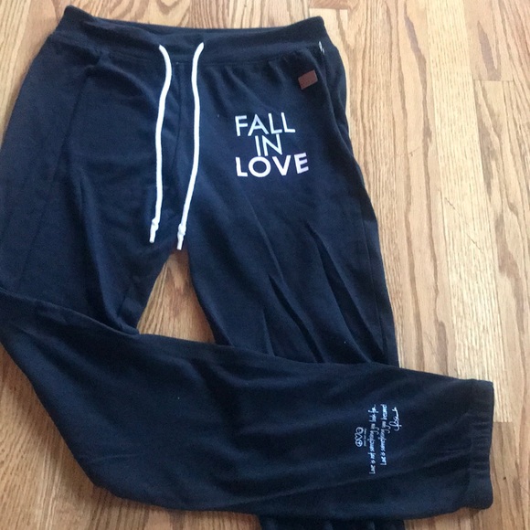 NWT PEACE LOVE WORLD Sweatpants fall in love ❤️ - Picture 3 of 6